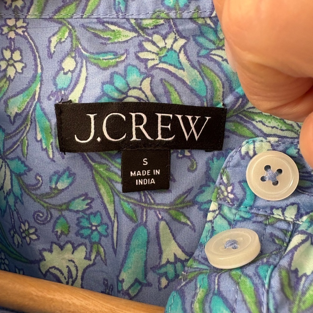 J.Crew Fresco Top in Floral Cotton Poplin - Picture 4 of 7